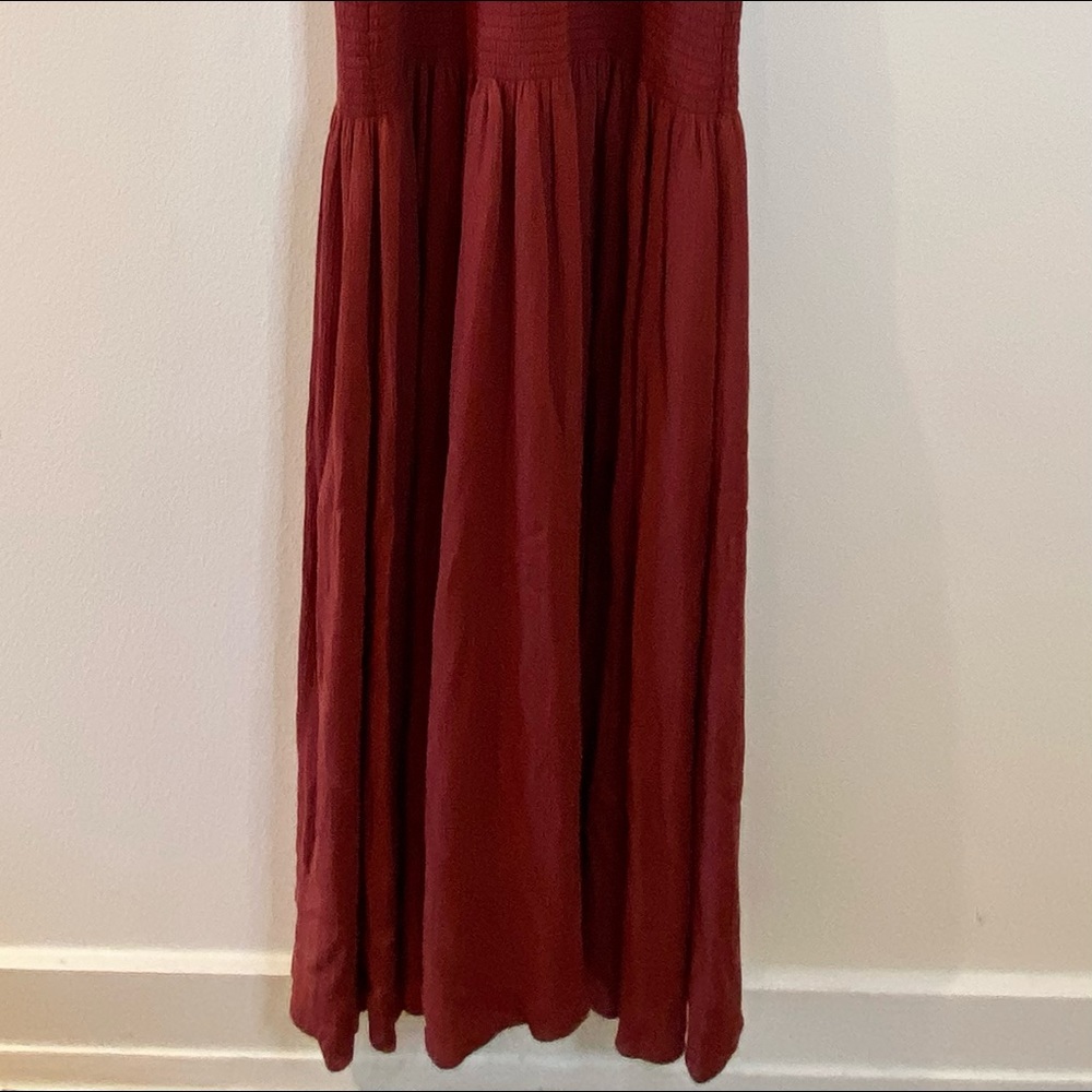 Brand new floor length burnt red halter dress - Picture 2 of 4